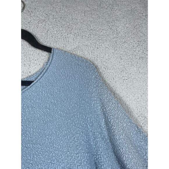 Coldwater Creek Women's Blue Short Sleeve Sweater Top Size S NWT - Picture 7 of 9